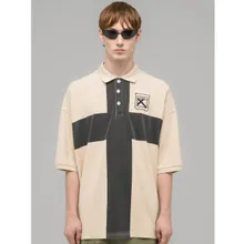 032c - 032C Beiges Oversized Poloshirt - Größe S - multi 032c - 032C Beiges Oversized Poloshirt - Größe S - multi