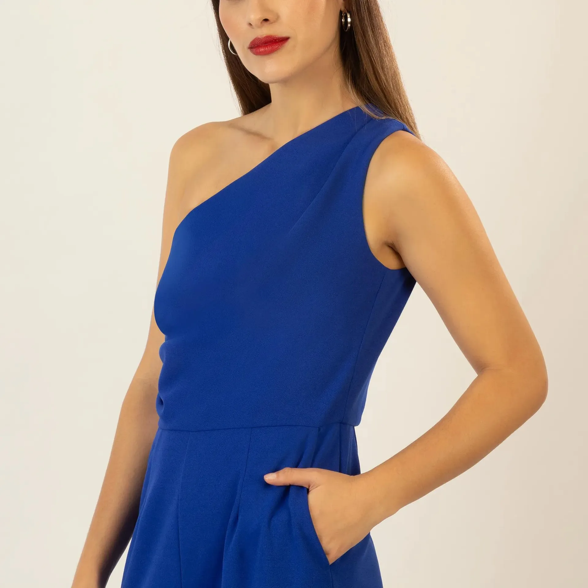 Apart - One-Shoulder Overall - Größe 44 - blau – Bild 3