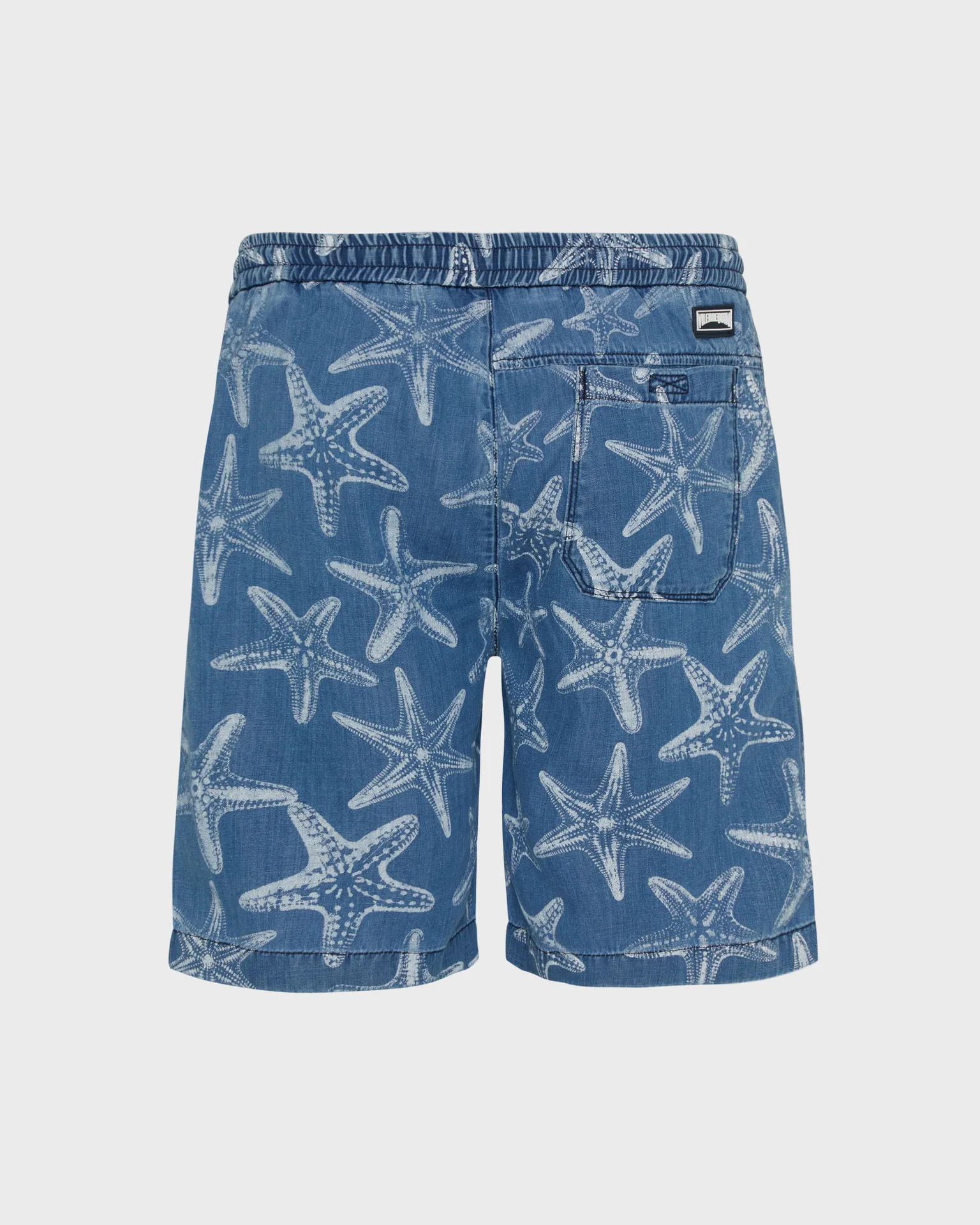 Vilebrequin - Bermudashorts Aus Leichtem Denim Mit Starfish-print Für Herren - Bermuda - Levant - Blau - Größe 38 – Bild 2