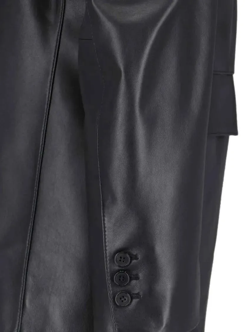 Tony Wack - Leather Single-Breasted Jacket – Black - Größe S - schwarz – Bild 2