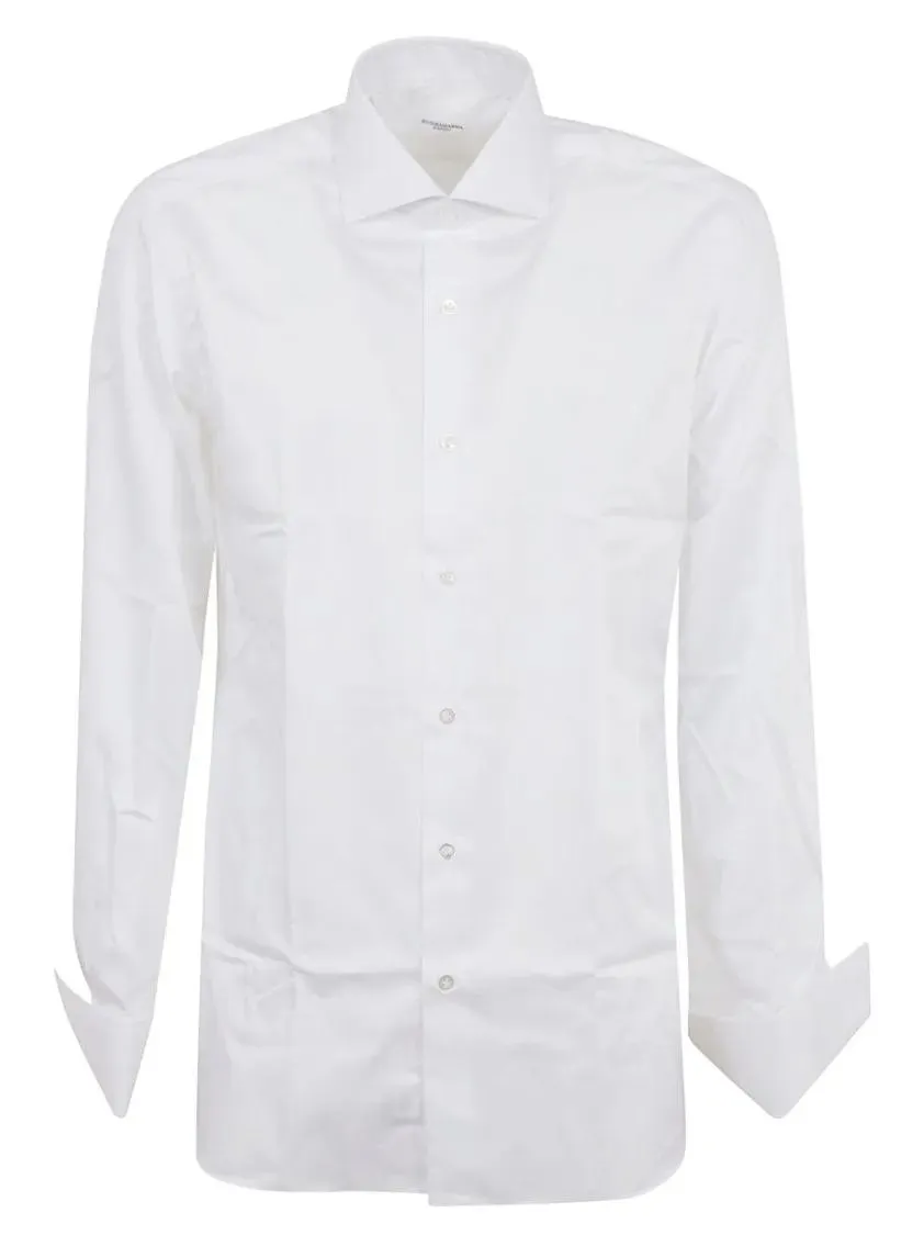 BUONAMASSA - Tailored White Long-Sleeve Shirt With Pointed Coll - Größe 41 - weiß BUONAMASSA - Tailored White Long-Sleeve Shirt With Pointed Coll - Größe 41 - weiß