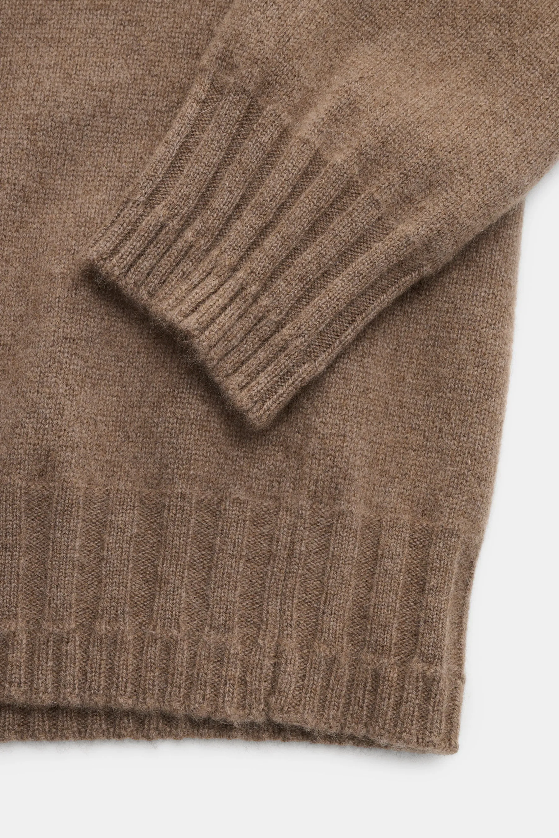 Lunaria Cashmere - Herren - Cashmere Rollkragenpullover graubraun – Bild 3