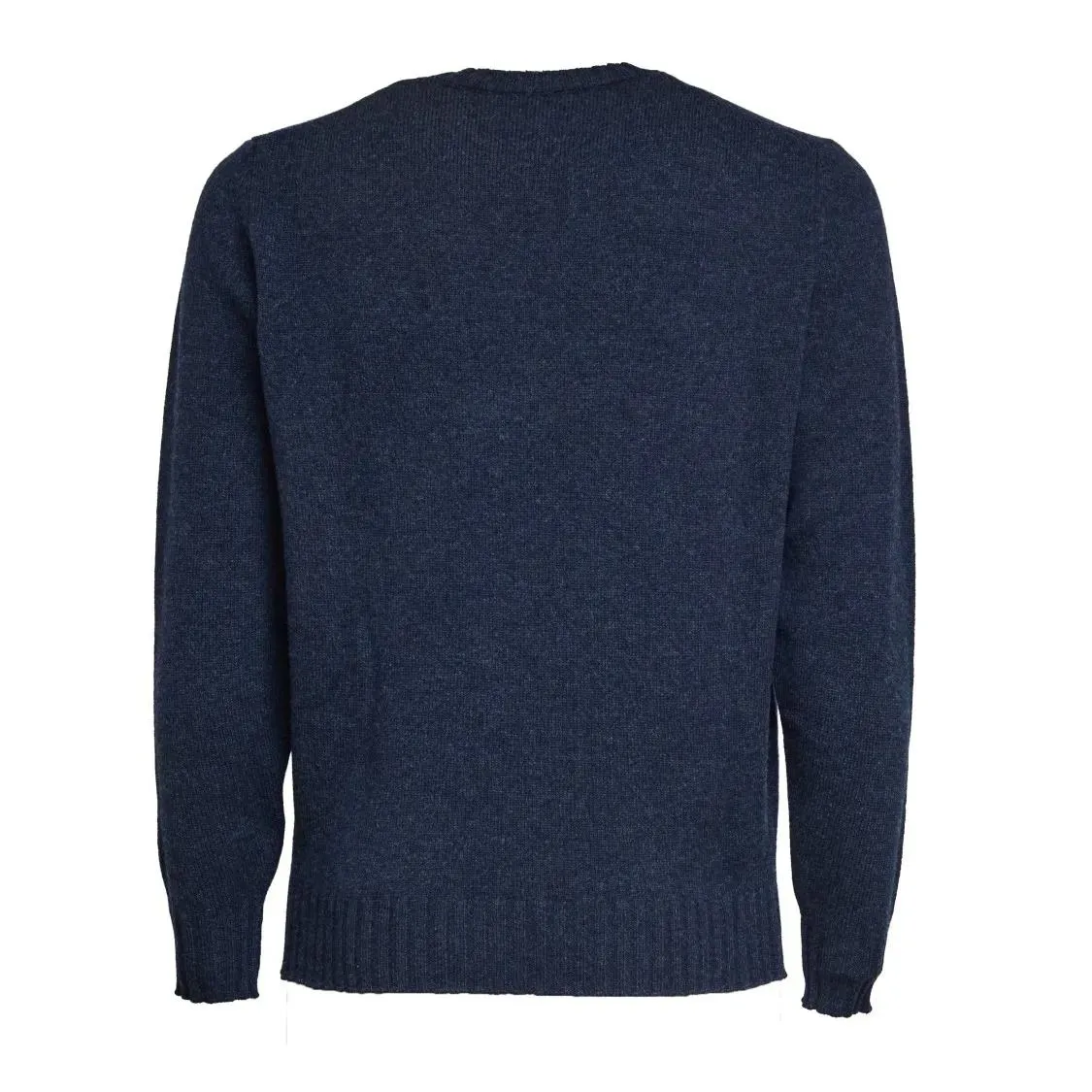 FILIPPO DE LAURENTIIS - Crew Neck Sweater In Wool And Cashmere Blend - Größe 54 - blau – Bild 3