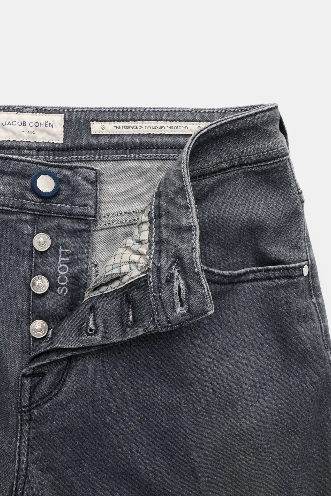 Jacob Cohen - Herren - Jeans 'Scott' anthrazit – Bild 4