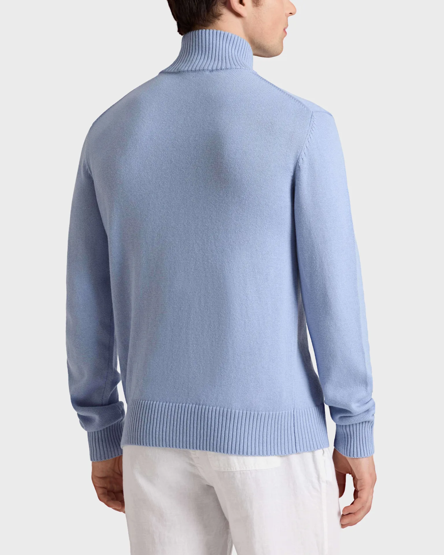 Vilebrequin - Turtle Pullover Mit Reißverschluss Aus Baumwolle Und Kaschmir Für Herren - Pullover - Petrus - Blau - Größe M – Bild 4