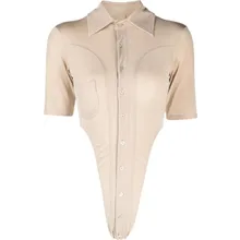 NINA MOUNAH - Bipeds Body Blouses Short Sleeve Champagne - Größe L - bunt NINA MOUNAH - Bipeds Body Blouses Short Sleeve Champagne - Größe L - bunt