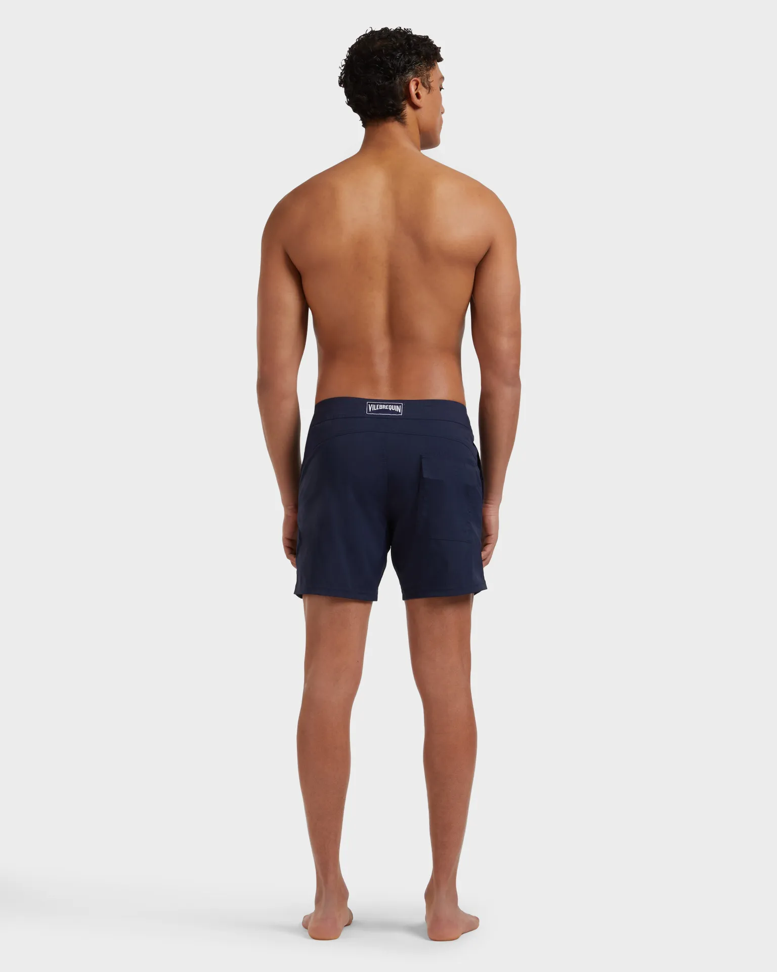 Vilebrequin - Solid Stretch-badeshorts Mit Flachem Bund Für Herren - Bademode - Merise - Blau - Größe XXXL – Bild 4