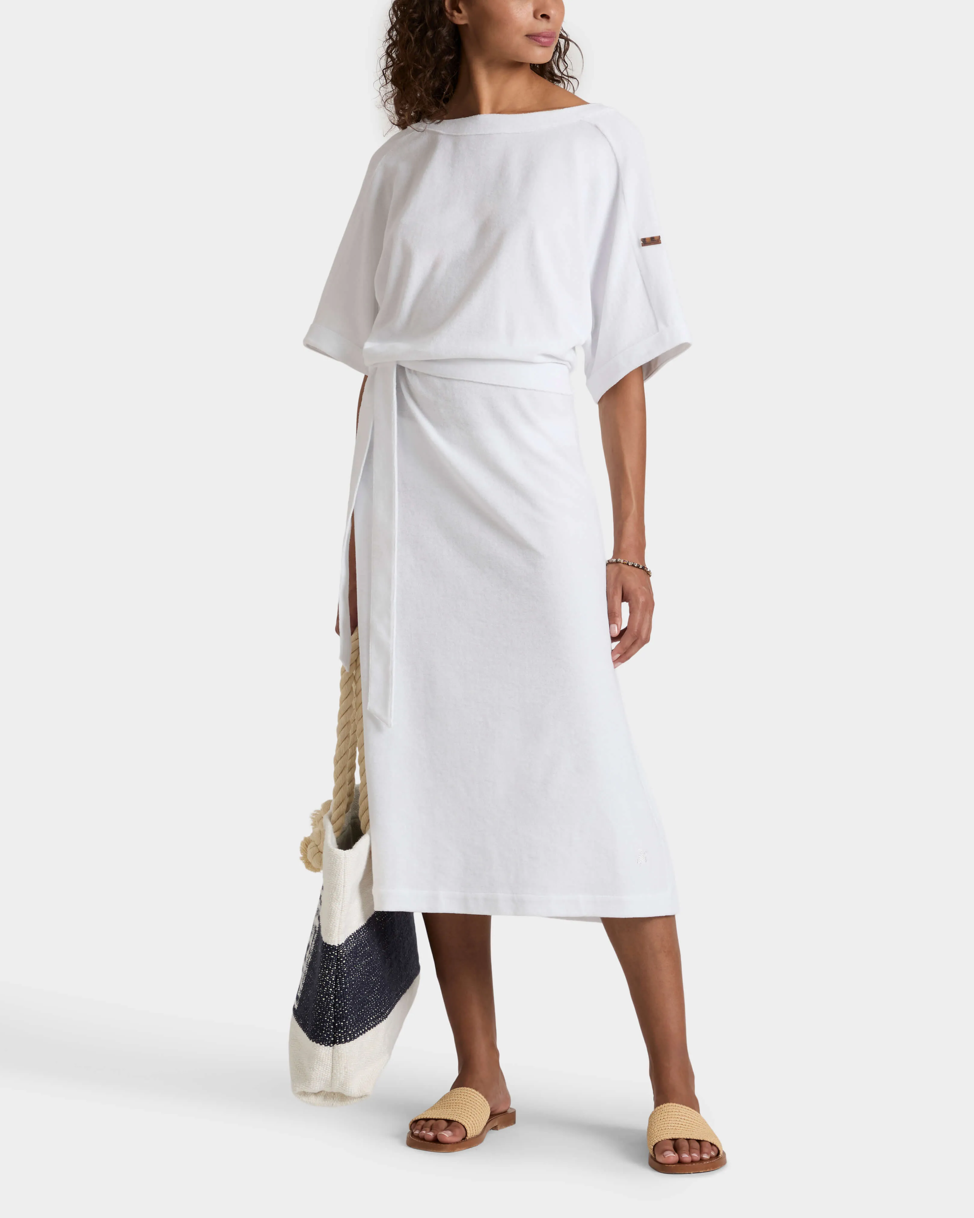 Vilebrequin - Solid Frottee-kaftan Zum Wenden Für Damen - Kleid - Leyla - Weiss - Größe M – Bild 6