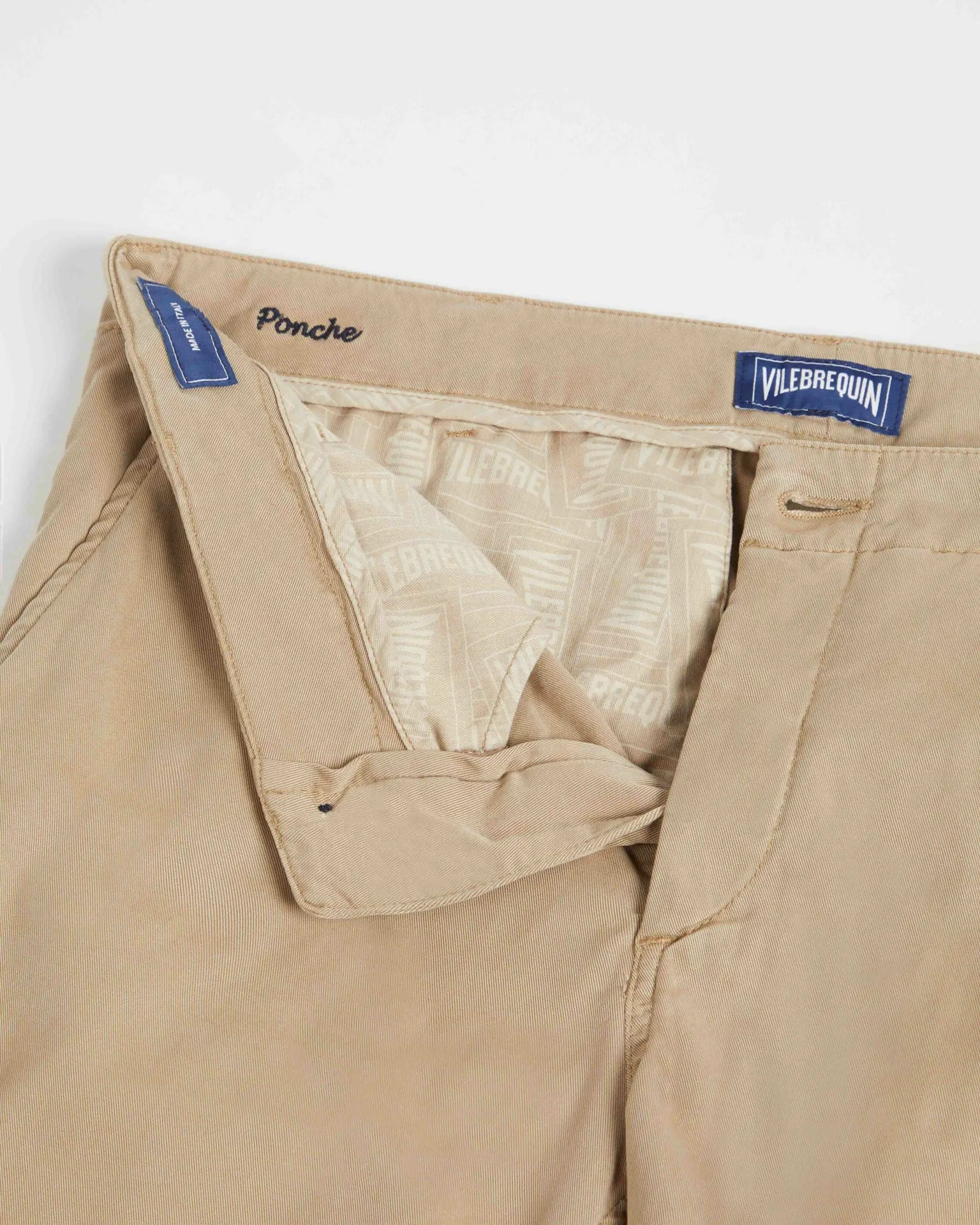 Vilebrequin - Bermudashorts Aus Tencel-gabardine Für Herren - Bermuda - Ponche - Beige - Größe 38 – Bild 6
