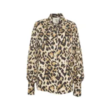 5 Progress - Beige Blouse With Bow Tie Collar - Größe S - grau 5 Progress - Beige Blouse With Bow Tie Collar - Größe S - grau