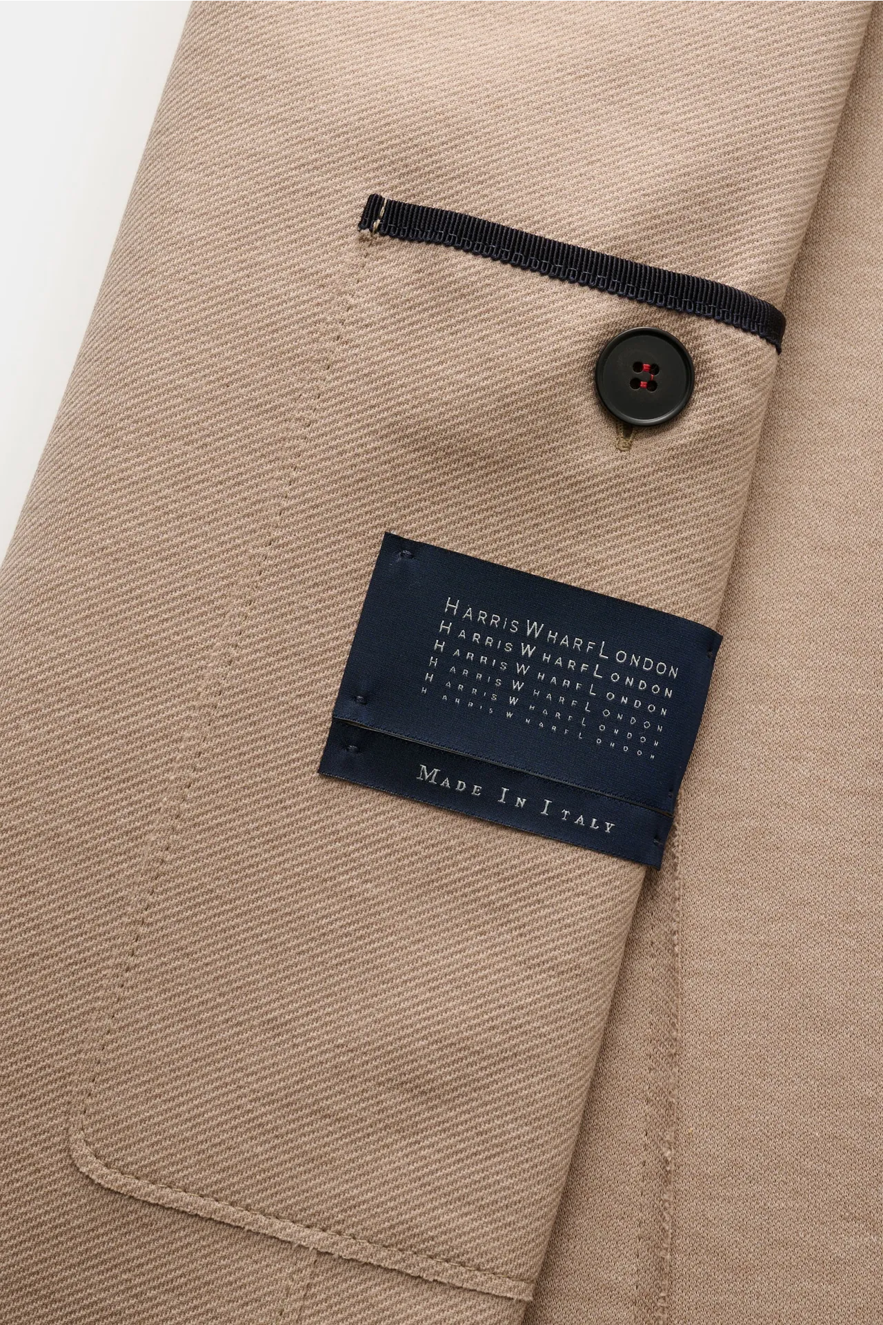 Harris Wharf London - Herren - Jersey-Blazer beige – Bild 4