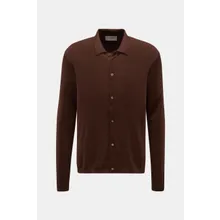 Officine Générale - Herren - Cardigan %27Brent%27 dunkelbraun Officine Générale - Herren - Cardigan %27Brent%27 dunkelbraun