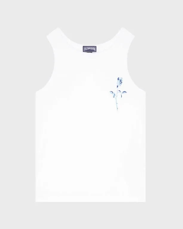 Vilebrequin - Roses Tanktop Aus Bio-baumwolle Für Mädchen - Trägershirt - Gesa - Weiss - Größe 8 Vilebrequin - Roses Tanktop Aus Bio-baumwolle Für Mädchen - Trägershirt - Gesa - Weiss - Größe 8