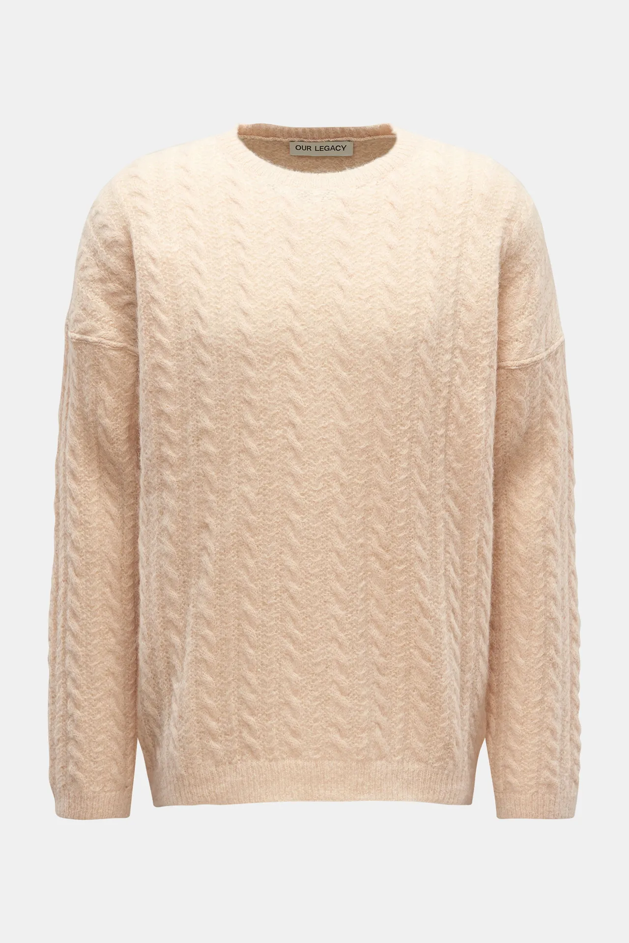 Our Legacy - Herren - Rundhalspullover %27Popover Roundneck%27 beige Our Legacy - Herren - Rundhalspullover %27Popover Roundneck%27 beige