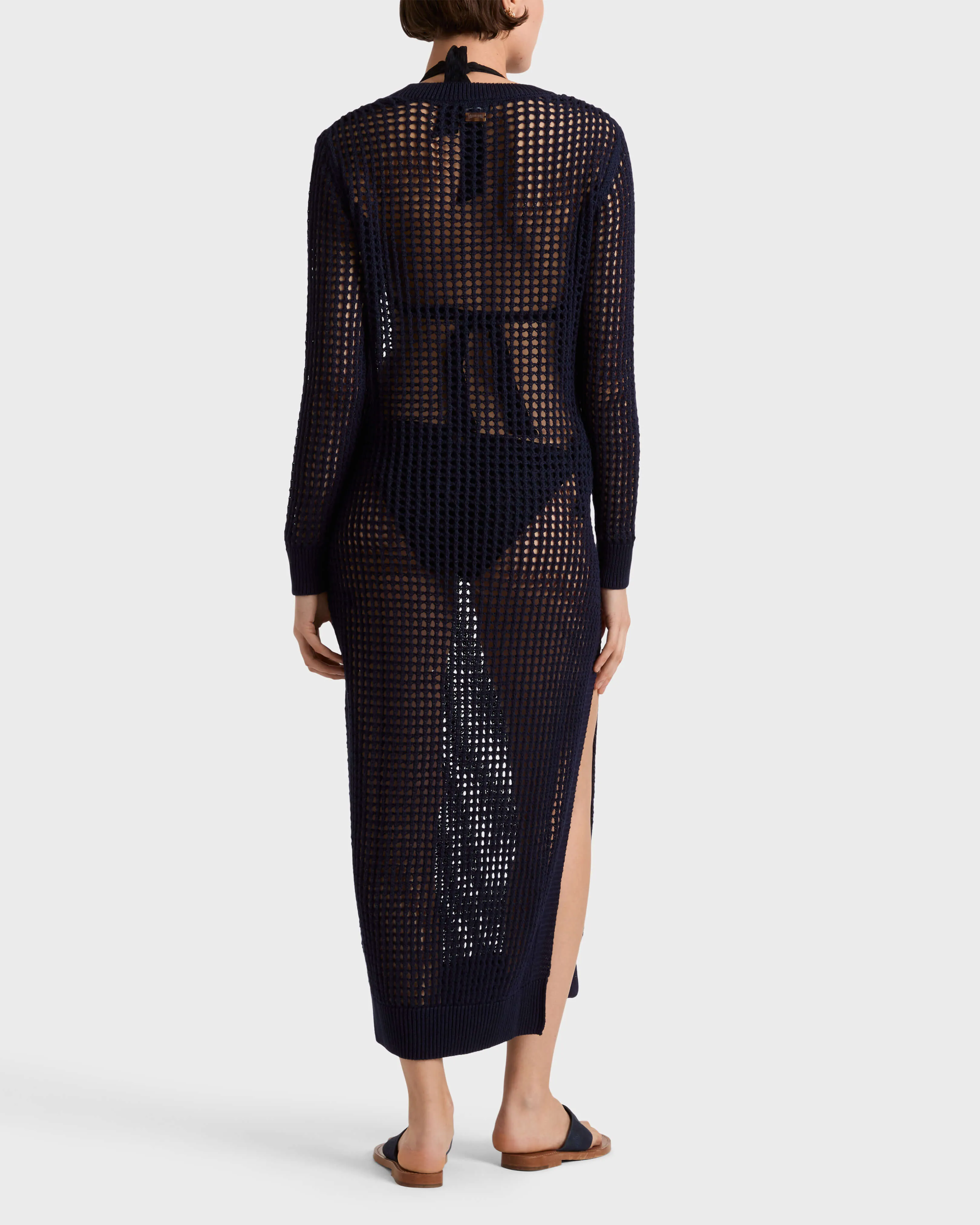 Vilebrequin - Solid Häkel-t-shirt-kleid Für Damen - Kleid - Lysia - Blau - Größe L – Bild 4