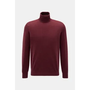 Brunello Cucinelli - Herren - Cashmere Rollkragenpullover bordeaux meliert Brunello Cucinelli - Herren - Cashmere Rollkragenpullover bordeaux meliert