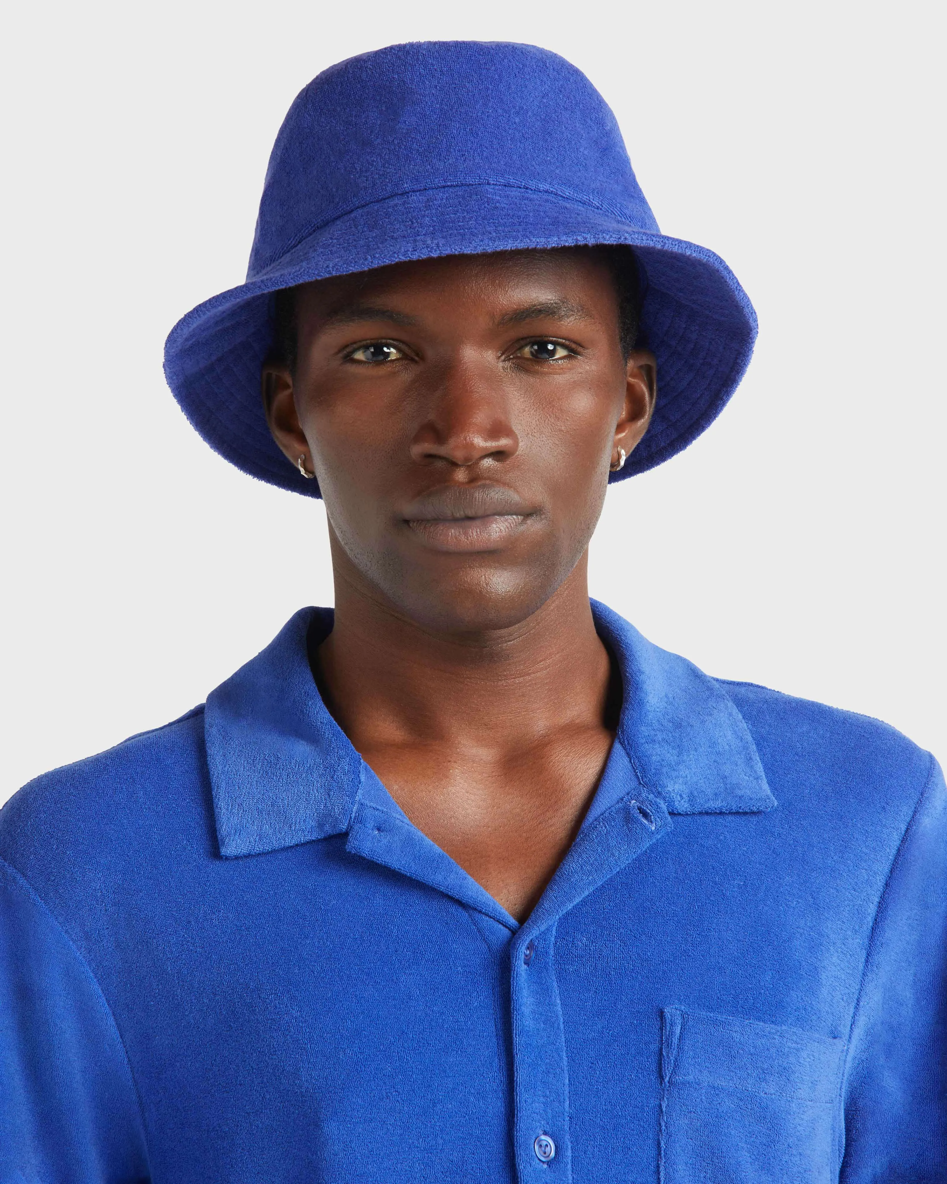 Vilebrequin - Solid Unisex-frotteehut - Hut - Boom - Blau - Größe XS/S – Bild 5