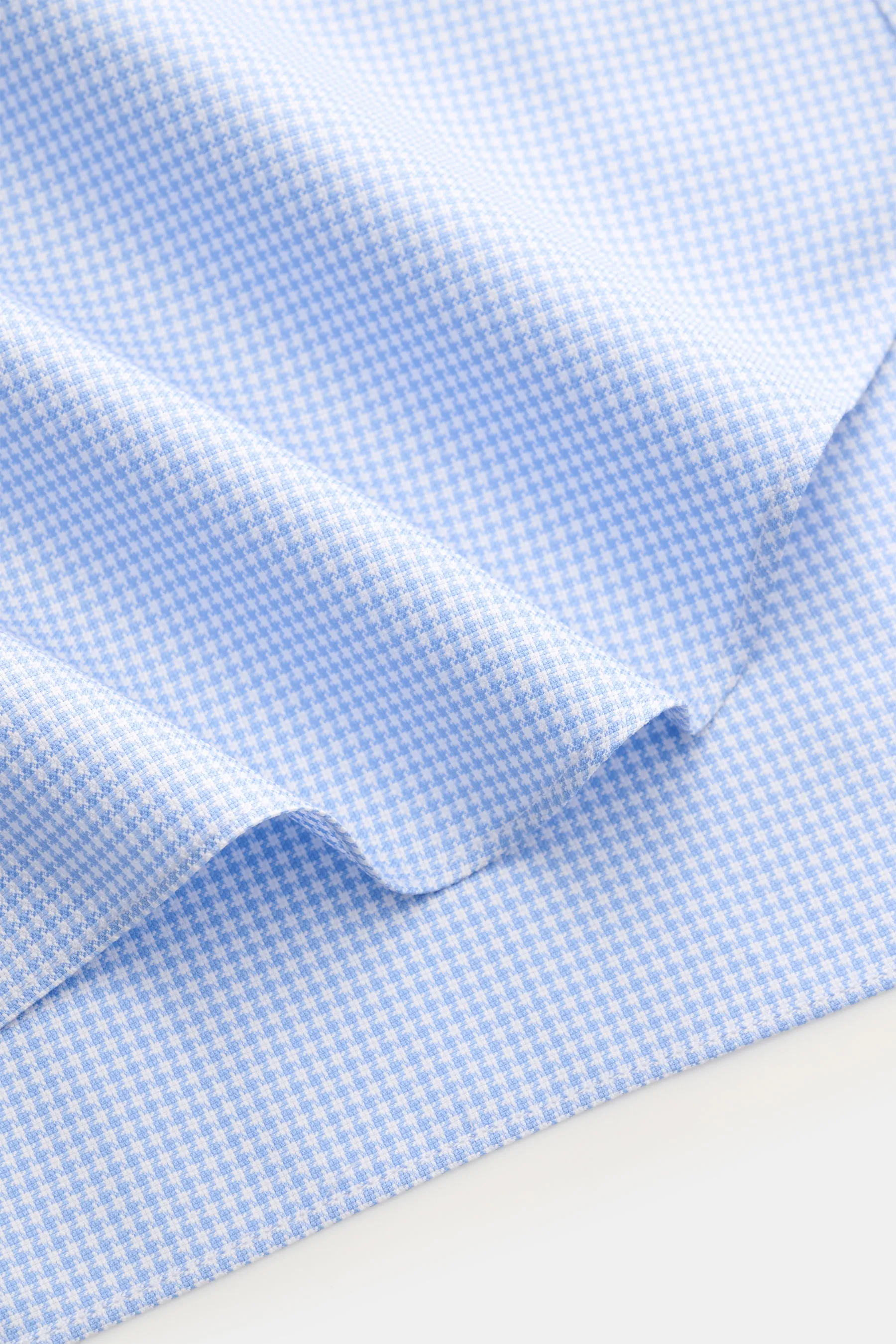 Finamore - Herren - Business Hemd 'Sergio Napoli' Haifisch-Kragen blau/weiß kariert – Bild 5