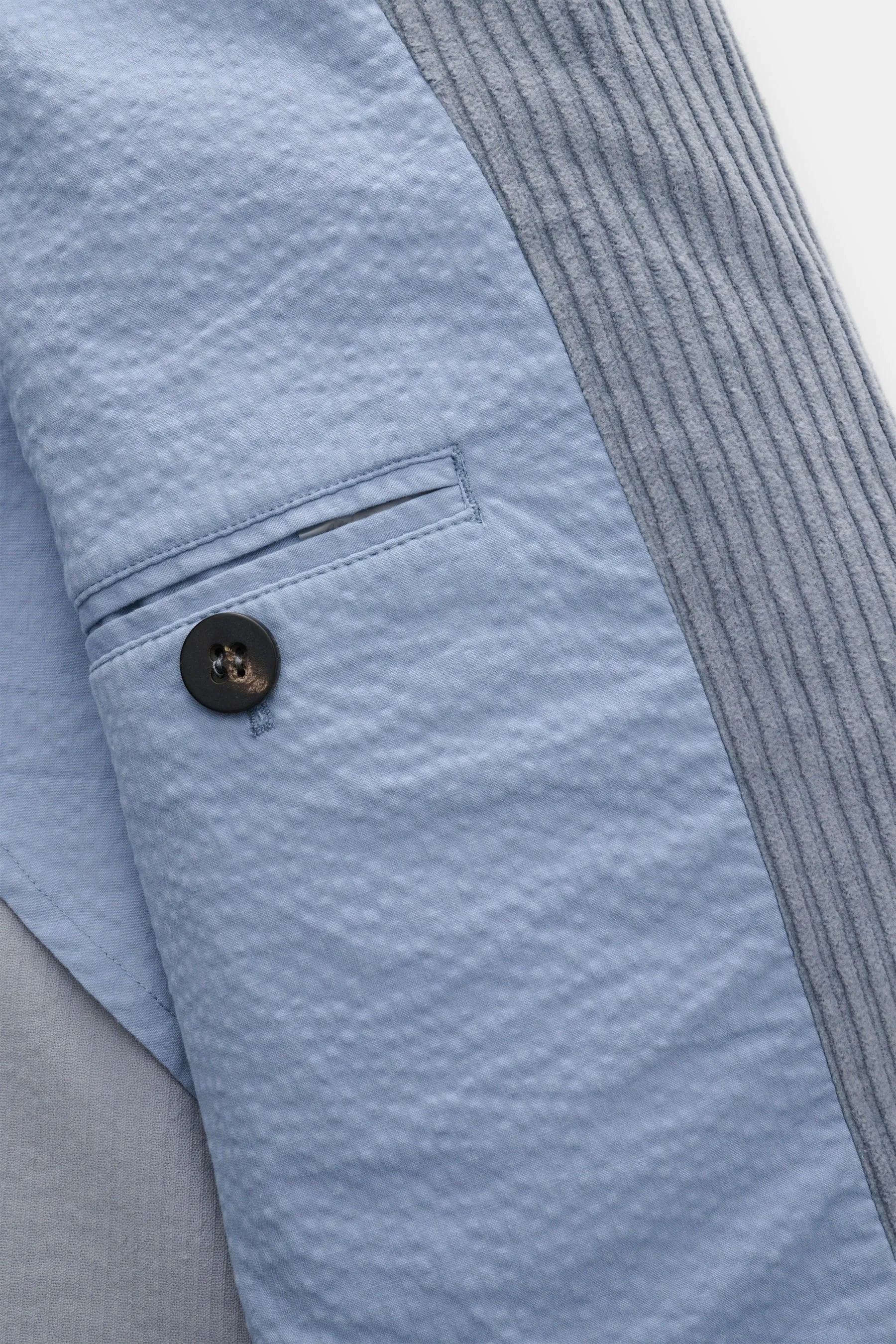 04651/ A trip in a bag - Herren - Cord-Cabanjacke rauchblau – Bild 6