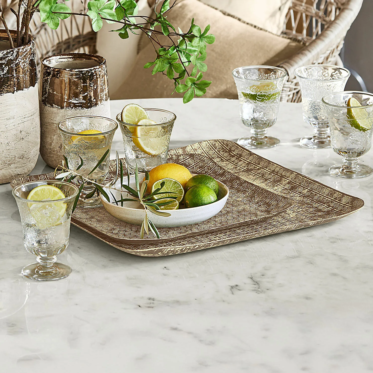 Tablett 2er Set Farouq – Bild 4