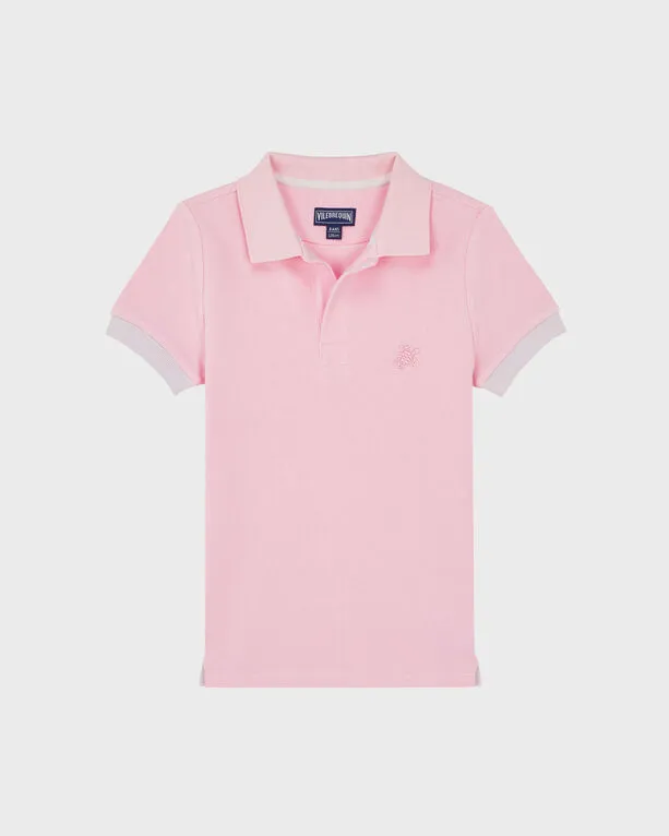 Vilebrequin - Boys Cotton Pique Polo Shirt Solid - Polohemd - Pantin - Rosa - Größe 6 Vilebrequin - Boys Cotton Pique Polo Shirt Solid - Polohemd - Pantin - Rosa - Größe 6