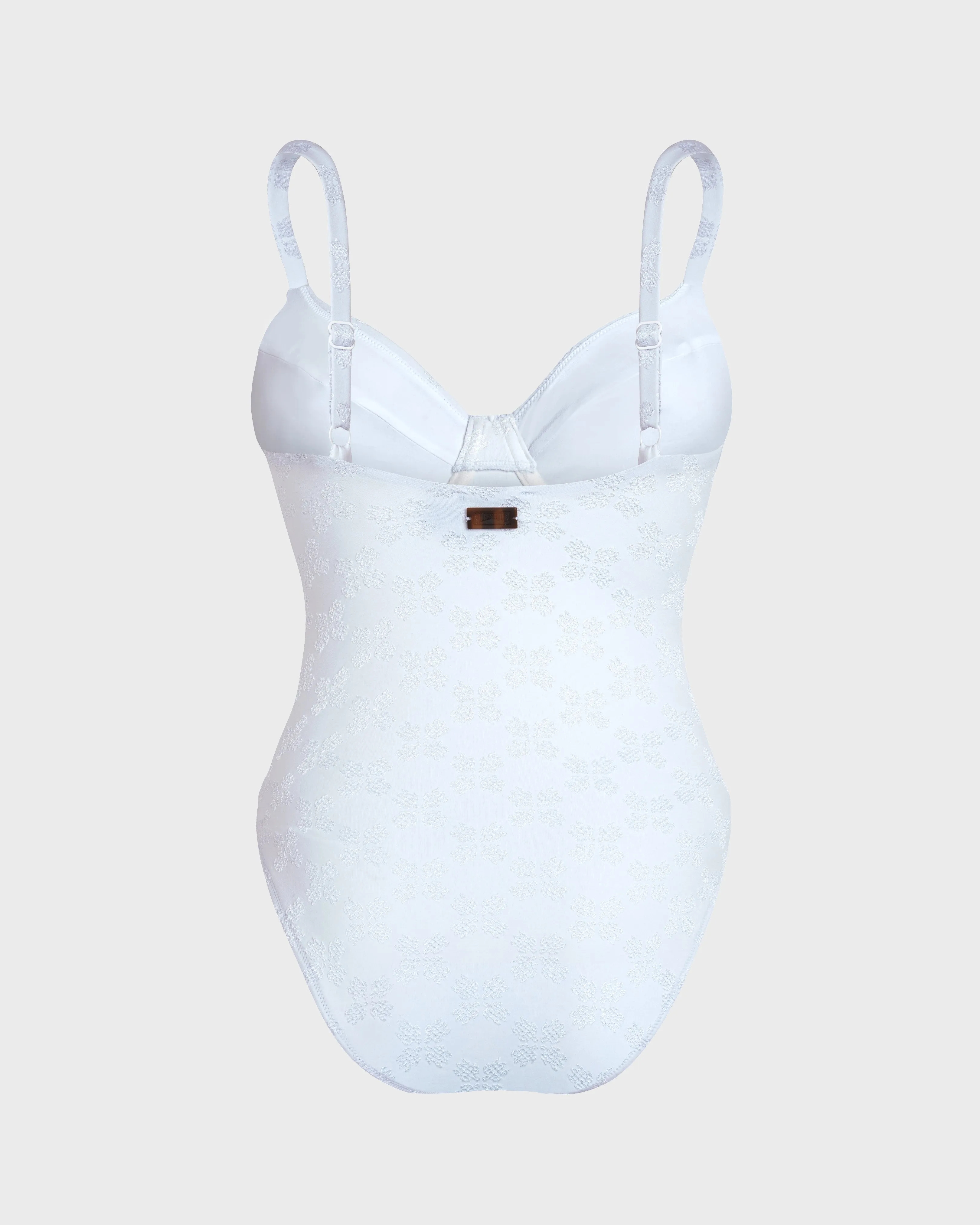 Vilebrequin - Turtle Monogram Jacquard Badeanzug Mit Bügeln Für Damen - Bademode - Leonita - Weiss - Größe L – Bild 2