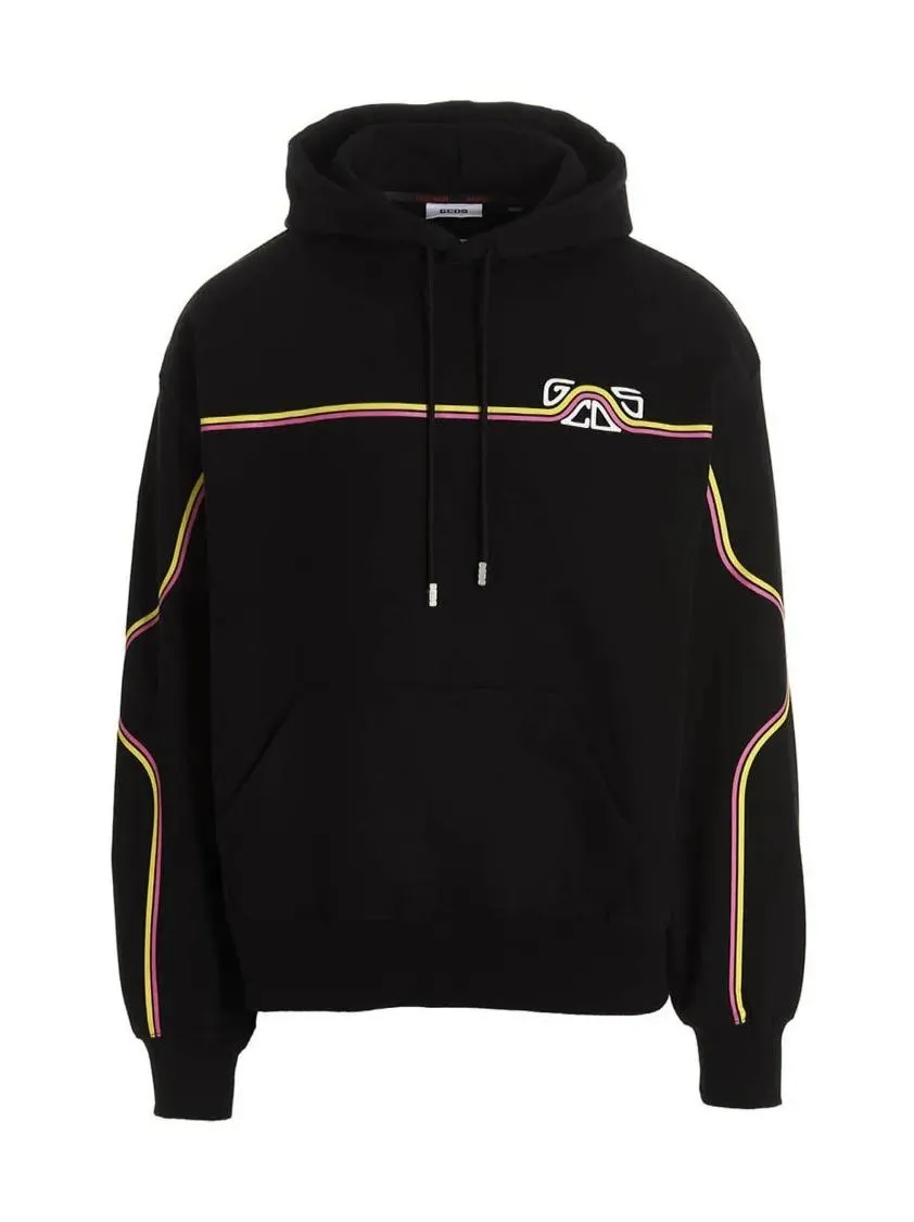 Gcds - %27Waved Logo%27 Hoodie - Größe XS - schwarz Gcds - %27Waved Logo%27 Hoodie - Größe XS - schwarz
