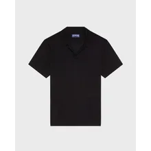 Vilebrequin - Einfarbiges Polohemd Aus Tencel Für Herren - Polohemd - Pirinol - Schwarz - Größe XXXL Vilebrequin - Einfarbiges Polohemd Aus Tencel Für Herren - Polohemd - Pirinol - Schwarz - Größe XXXL