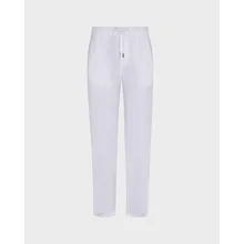 Vilebrequin - Solid Gerade Geschnittene Leinenhose Für Herren - Hose - Parc - Weiss - Größe XXL Vilebrequin - Solid Gerade Geschnittene Leinenhose Für Herren - Hose - Parc - Weiss - Größe XXL