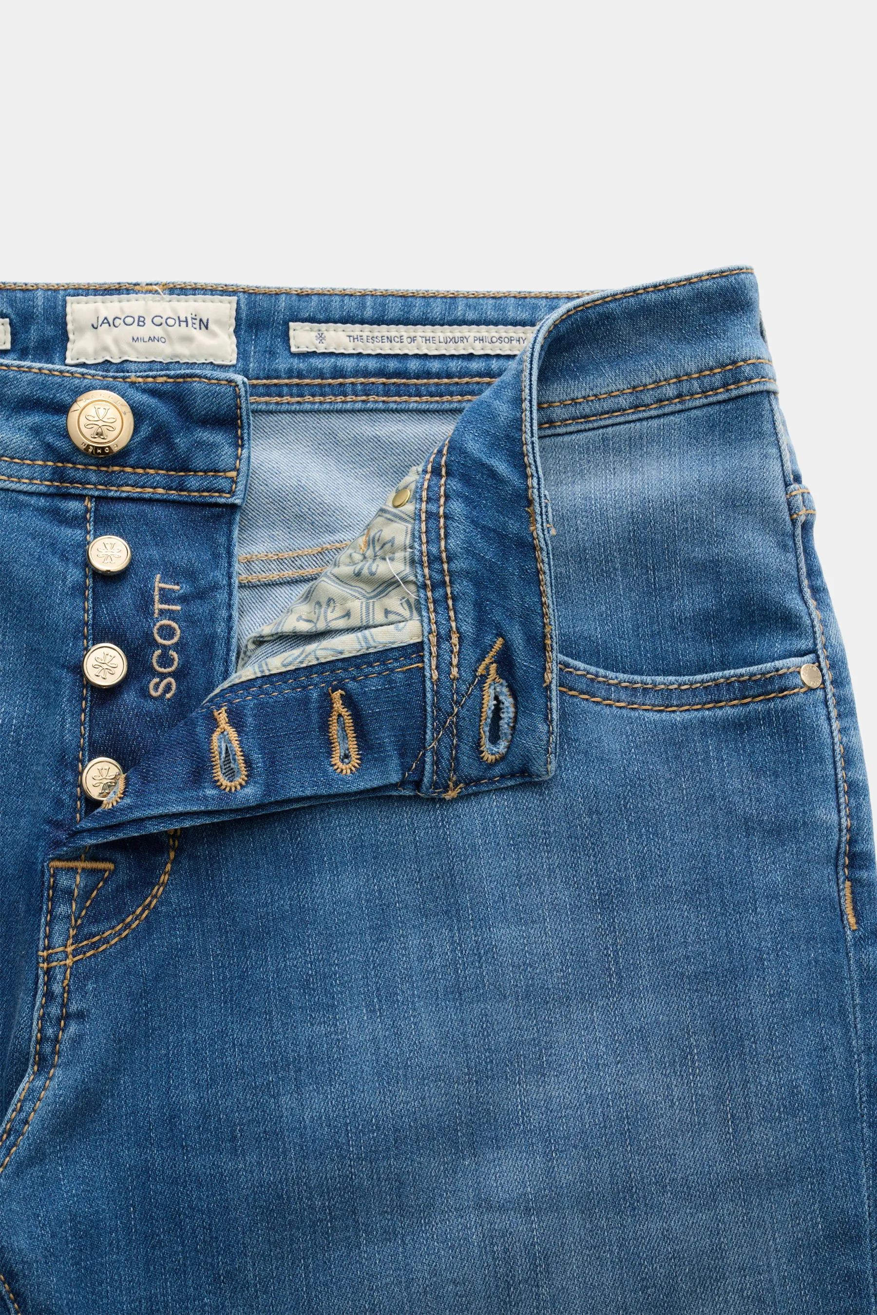 Jacob Cohen - Herren - Jeans 'Scott' hellblau – Bild 4