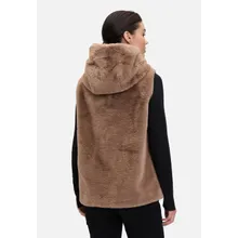 Plüschweste mit Kapuze Plüschweste mit Kapuze