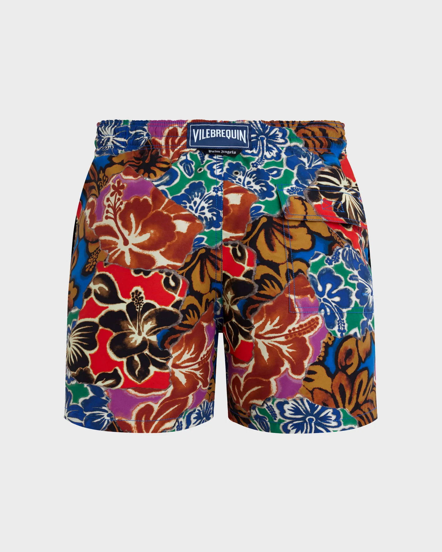 Vilebrequin - Men Swim Shorts Hawaiian Patchwork - Vbq X Palm Angels - Bademode - Moorea - Blau - Größe M – Bild 2