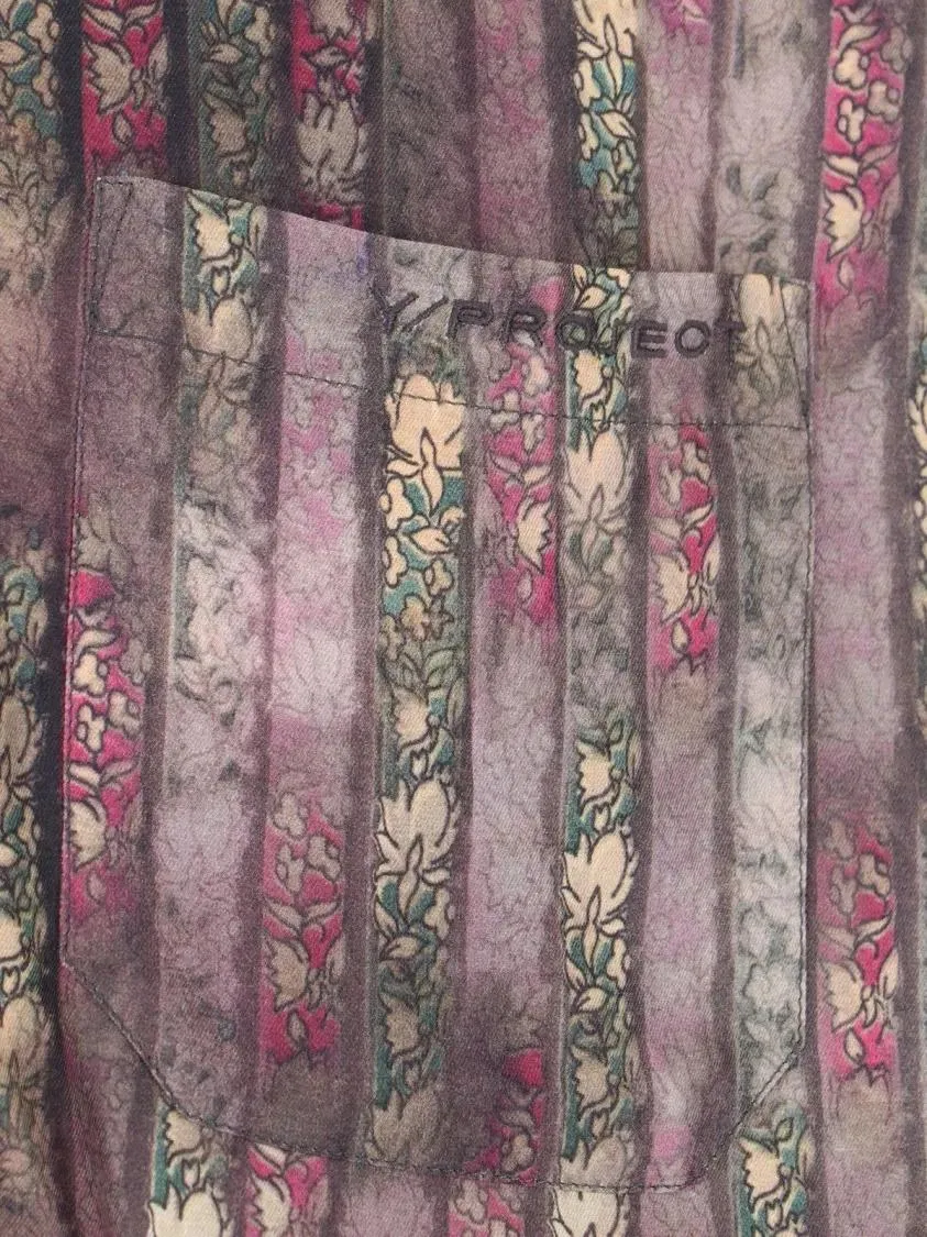 Paris Best - Floral Motif Shirt In Brown Viscose - Größe M - braun – Bild 3