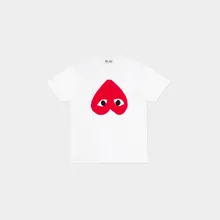 T-Shirt - Großes, rotes Herz auf Weiss T-Shirt - Großes, rotes Herz auf Weiss