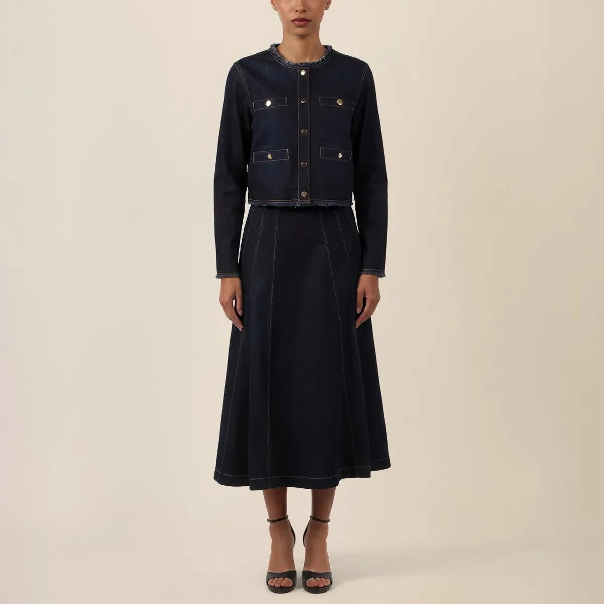 Apart - Jeansjacke - Größe 44 - blau – Bild 4