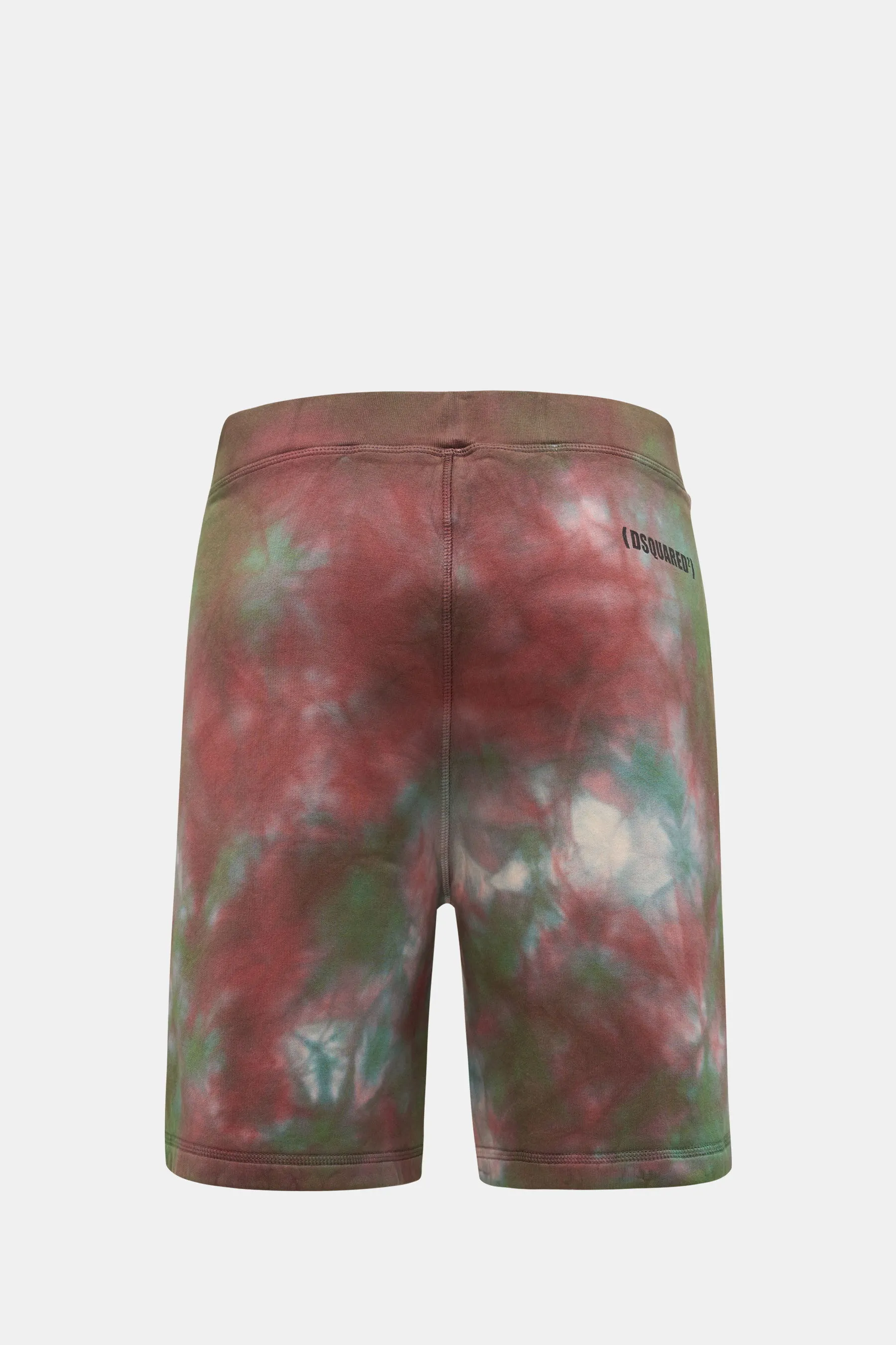 Dsquared2 - Herren - Sweatshorts grün/bordeaux gemustert – Bild 2