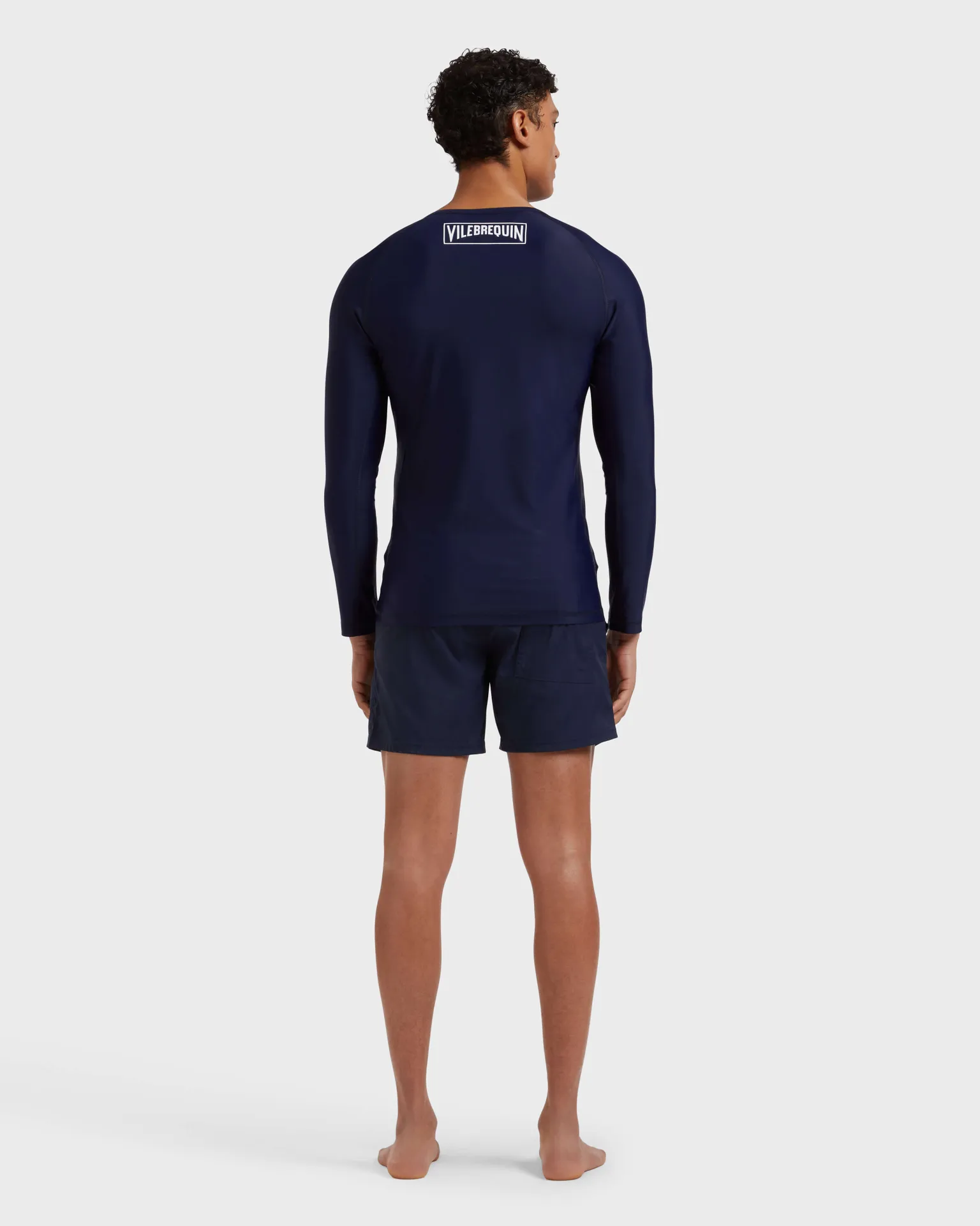 Vilebrequin - Langärmeliger Solid Rashguard Mit Reißverschluss Für Herren - Rashguard - Rock-z - Blau - Größe XL – Bild 4