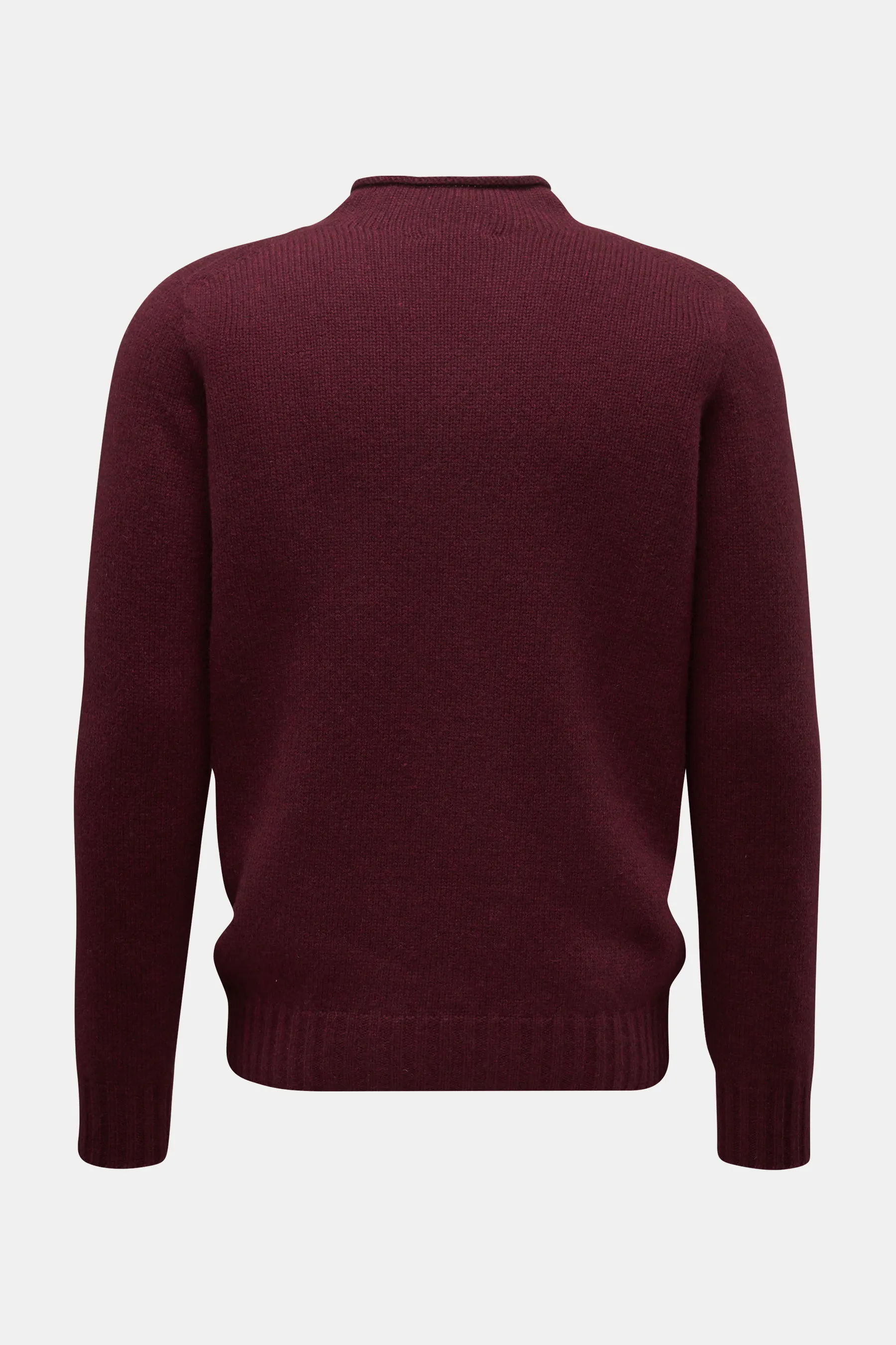 04651/ A trip in a bag - Herren - Pullover 'Blended Mock' bordeaux – Bild 3