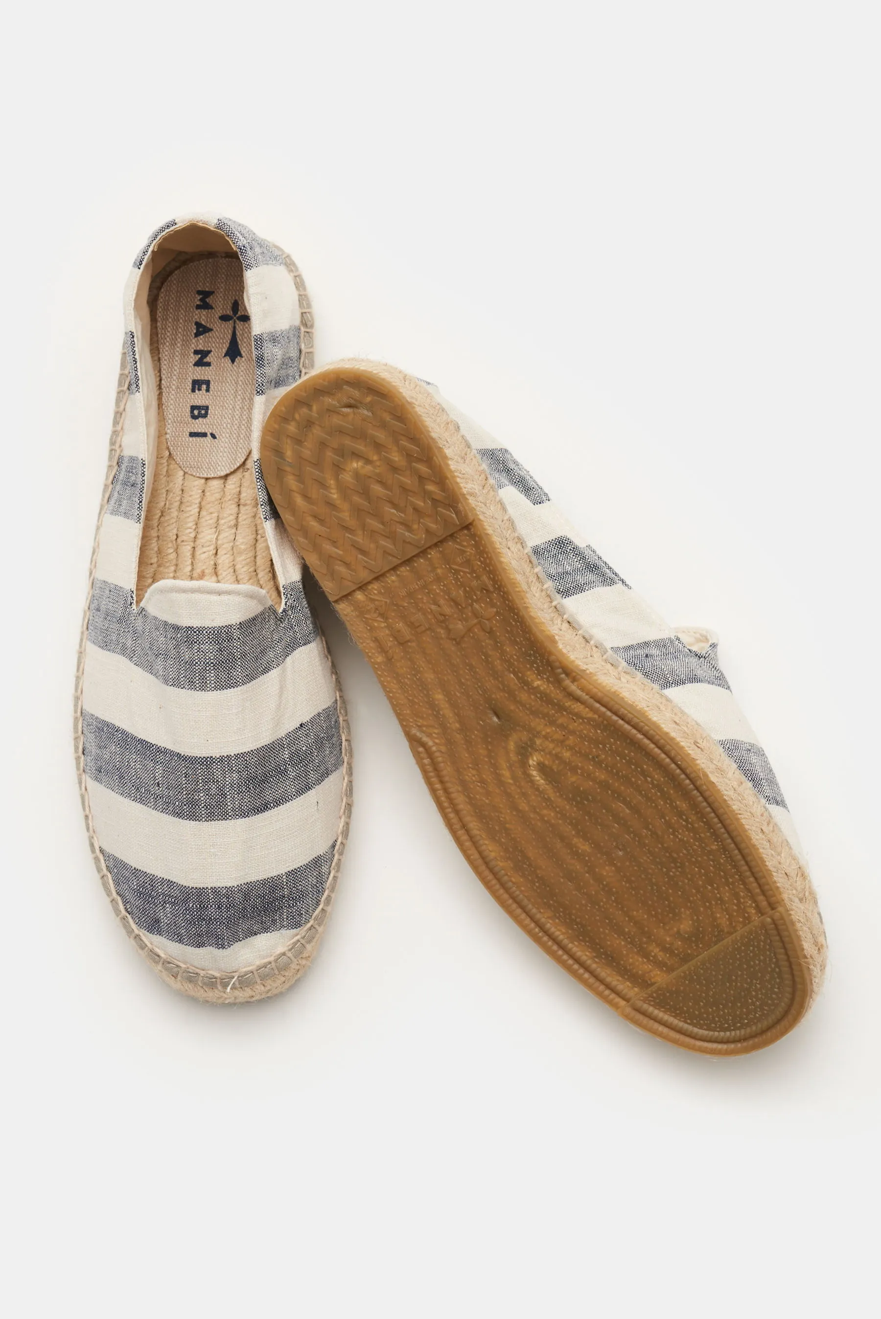 Manebí - Herren - Espadrilles navy/creme gestreift – Bild 2