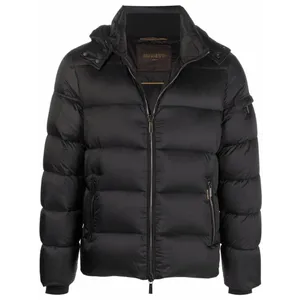 Moorer - Down Jacket With Hat Brett - Größe 52 - schwarz Moorer - Down Jacket With Hat Brett - Größe 52 - schwarz