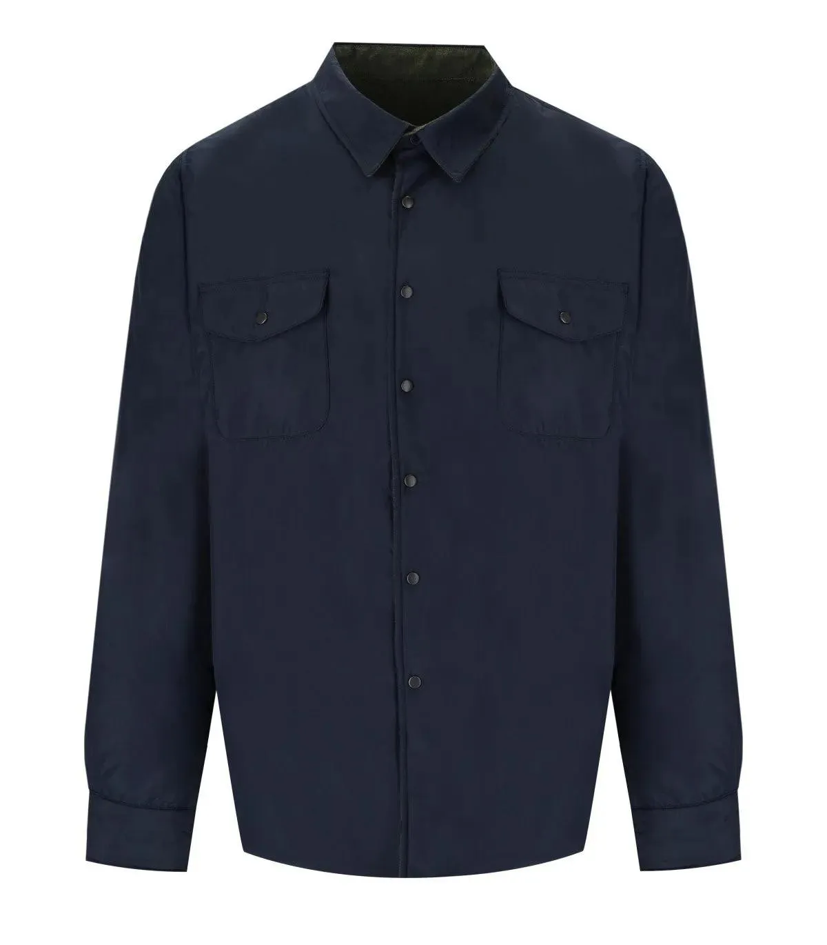 B-D BAGGIES - Baltimora Blue And Green Reversible Overshirt - Größe L - blau B-D BAGGIES - Baltimora Blue And Green Reversible Overshirt - Größe L - blau