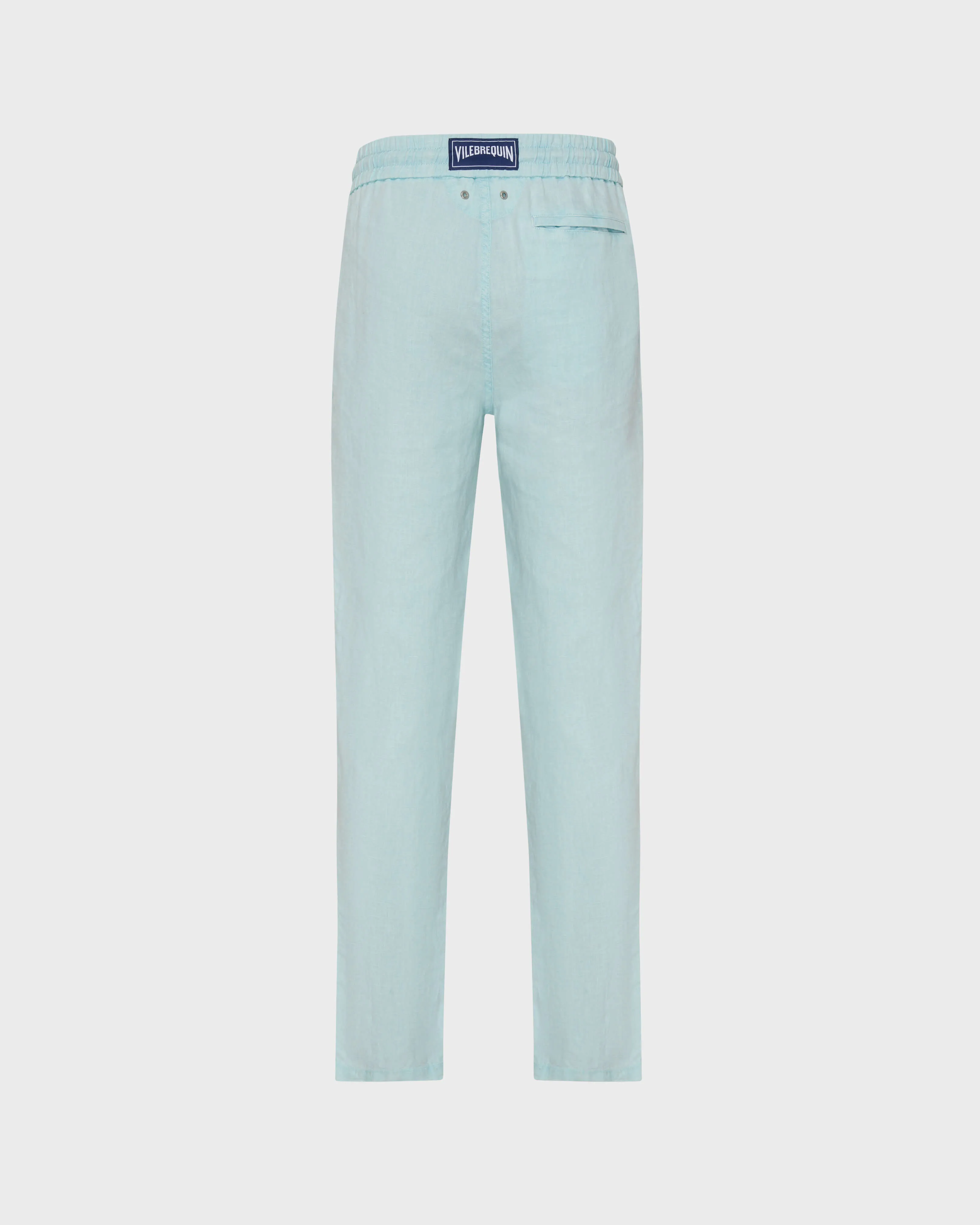 Vilebrequin - Solid Leinenhose In Regulärer Passform Für Herren - Hose - Parc - Blau - Größe XXXL – Bild 2