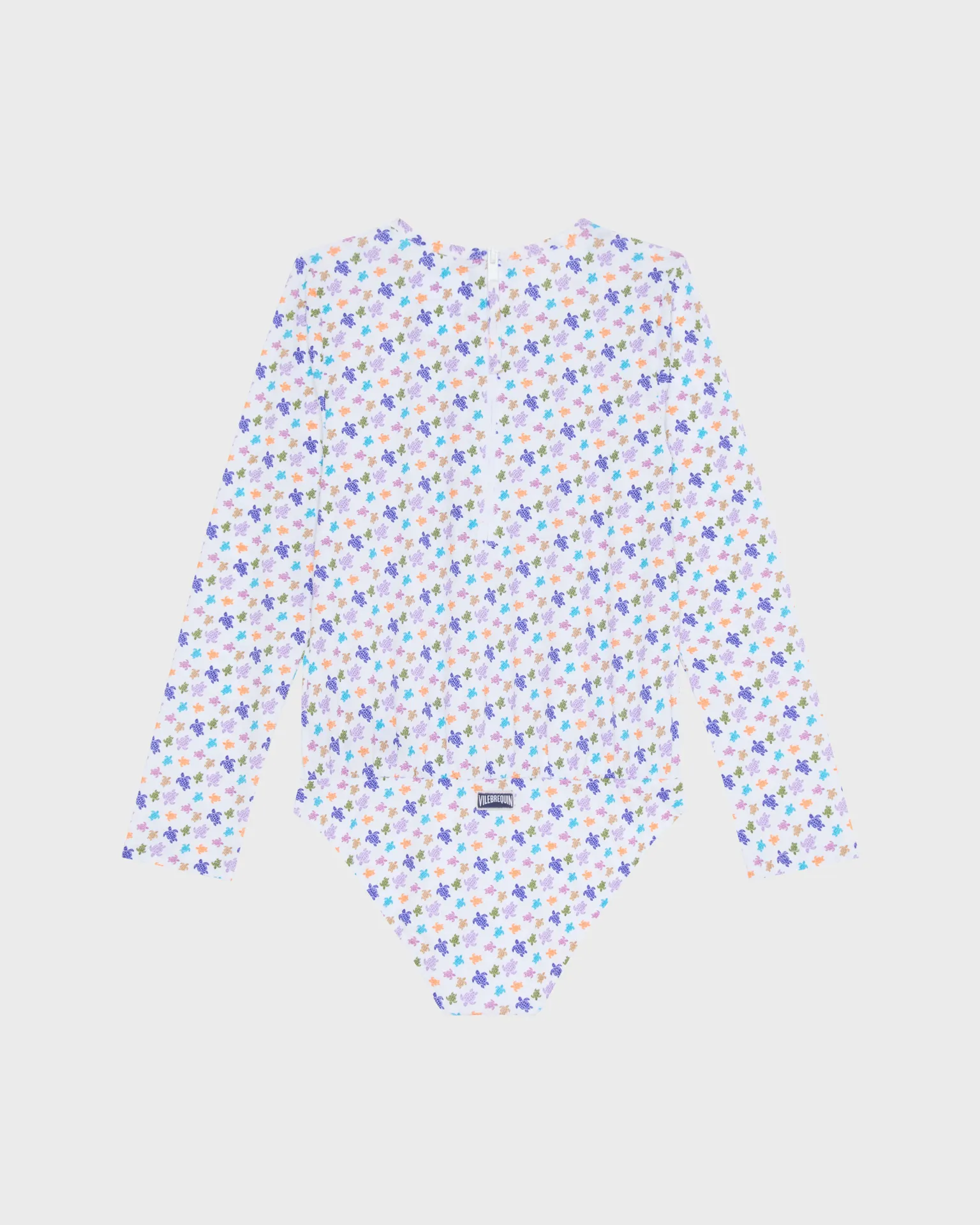 Vilebrequin - Micro Ronde Des Tortues Rashguard-badeanzug Mit Reißverschluss Für Mädchen - Rashguard - Galaxy - Weiss - Größe 8 – Bild 2