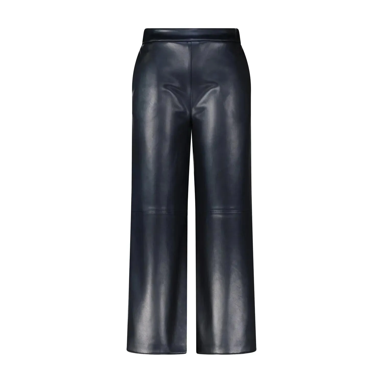 S Max Mara - Weite Hose Amati aus Lederimitat - Größe L - schwarz S Max Mara - Weite Hose Amati aus Lederimitat - Größe L - schwarz