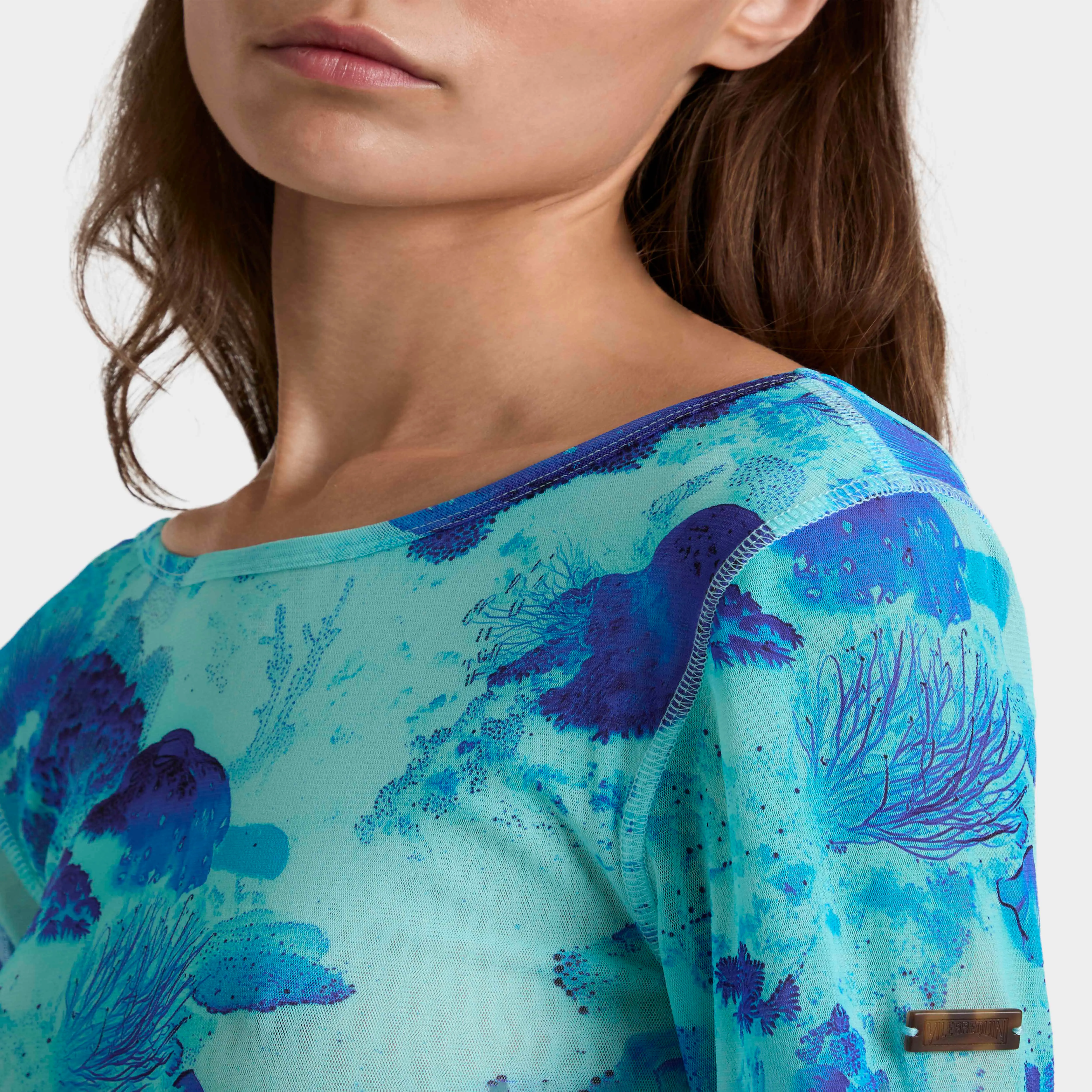 Vilebrequin - Langes Coral Reef Tüllkleid Für Damen - Kleid - Lisabeth - Blau - Größe S – Bild 5