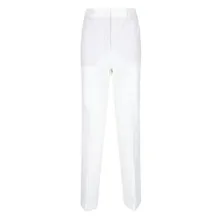 Incotex - White Cotton Straight-Leg Pants With Medium Rise - Größe 42 - weiß Incotex - White Cotton Straight-Leg Pants With Medium Rise - Größe 42 - weiß