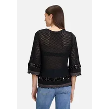 Strickpullover mit Lochmuster Strickpullover mit Lochmuster