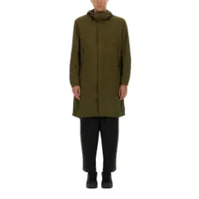 JG1 - Long Green Nylon Parka With Design - Größe M - grün JG1 - Long Green Nylon Parka With Design - Größe M - grün