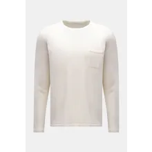 04651/ A trip in a bag - Herren - Cashmere Pullover %27The Pocket Crew%27 creme 04651/ A trip in a bag - Herren - Cashmere Pullover %27The Pocket Crew%27 creme