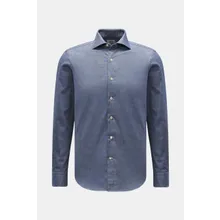 Gherardi - Herren - Casual Hemd Haifisch-Kragen graublau meliert Gherardi - Herren - Casual Hemd Haifisch-Kragen graublau meliert